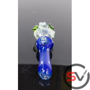 DOUBLE BOWL BUDDING FLOWER HAND PIPE 5inch